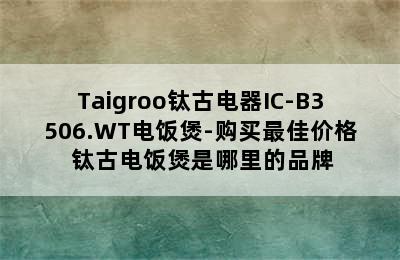 Taigroo钛古电器IC-B3506.WT电饭煲-购买最佳价格 钛古电饭煲是哪里的品牌